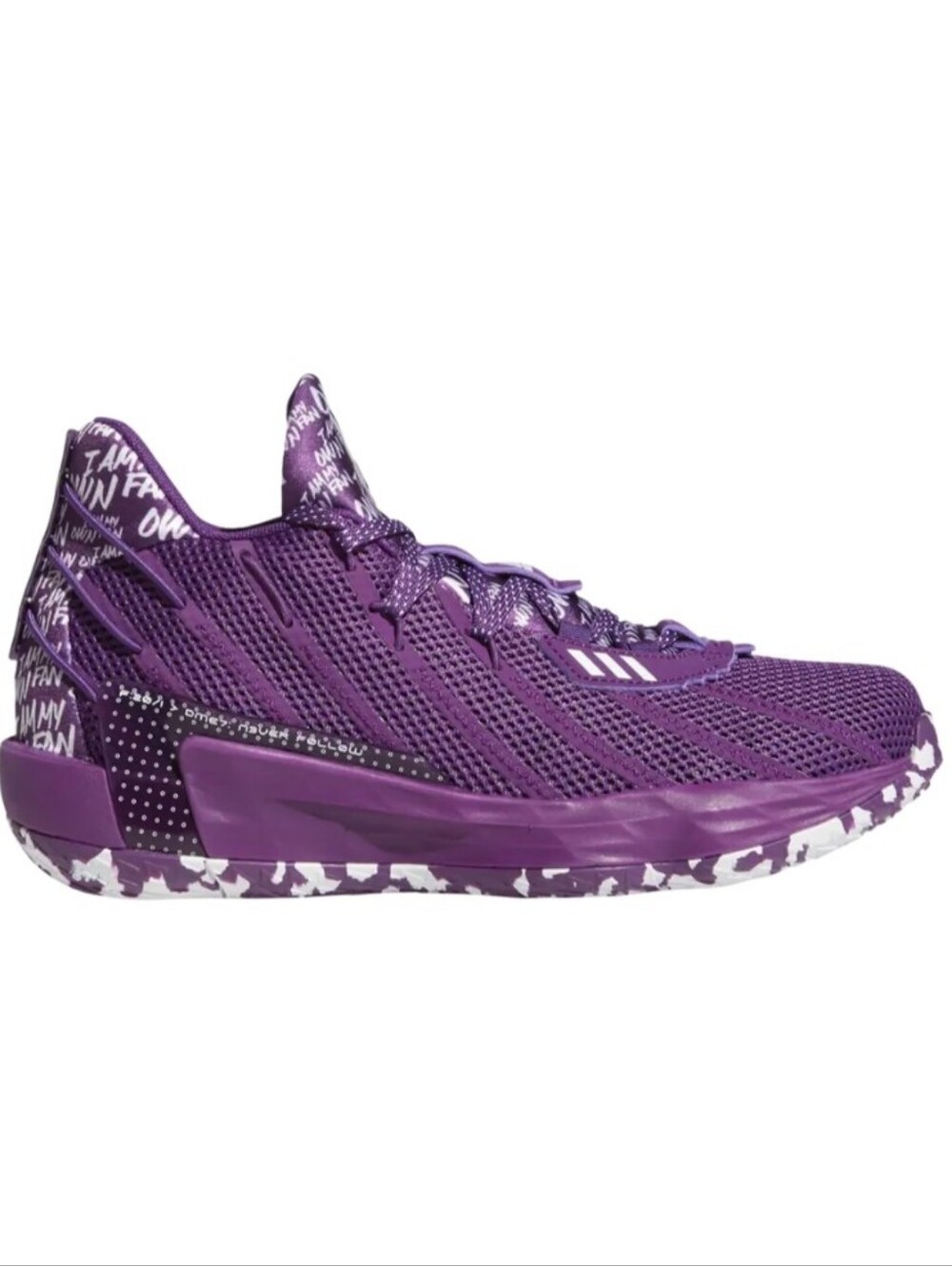 adidas Dame 7 "I Am My Own Fun- Glory Purple" Low-Top Athletic Basketball Shoes